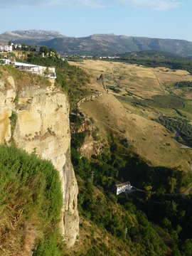 Ronda, ciudad historica de Málaga (Andalucia,España) situada sobre un profundo desfiladero