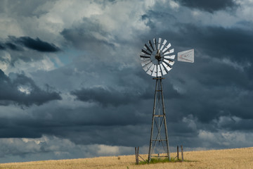 Water mill on the pampas
