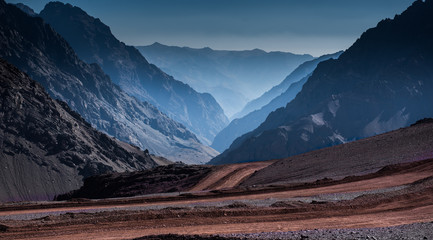 Fototapeta premium Adventure in the Andes mountains