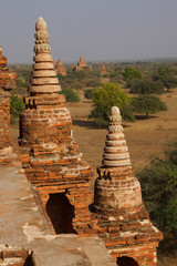 Brick stupas and temple decoration