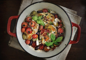 Roasted chicken food photography recipe idea