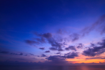 Beautiful sky on twilight time for background