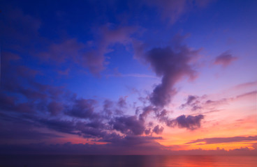 Beautiful sky on twilight time for background