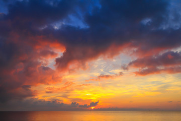 Beautiful sky on twilight time for background