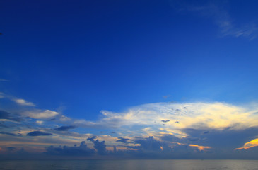 Beautiful sky on twilight time for background