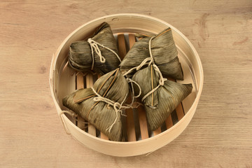 Chinese tradition food - steamed rice dumpling
