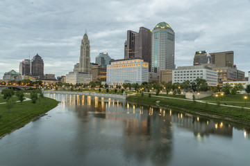 Fototapeta na wymiar Columbus Ohio city skyline