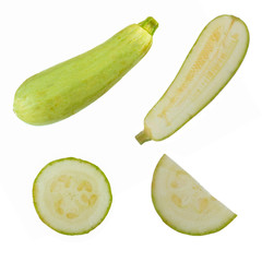 set of marrow isolated on white