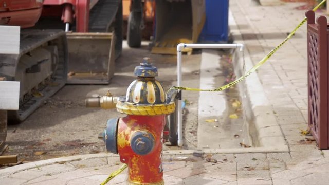 Draining Fire Hydrant