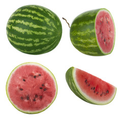 set of watermelon isolated