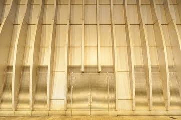 Obraz premium Futuristic metallic door or gate