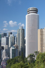 Fototapeta na wymiar Skyline of Hong Kong city