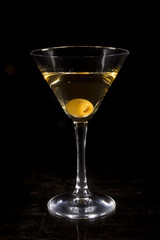 Martini Cocktail with Olives