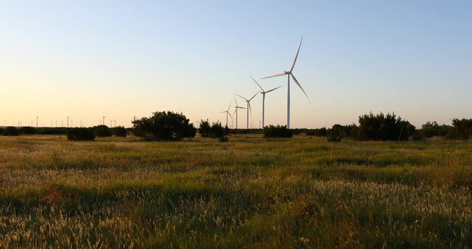 Wind Turbines between Bronte and Abilene Texas.
