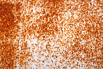 Ripped paint on rusty metal. Background.
