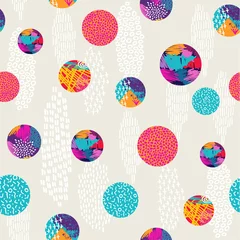 Papier peint Polka dot Art de fond abstrait motif coloré à pois