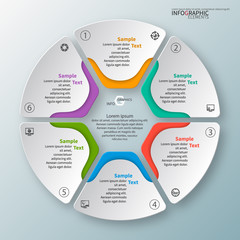 Abstract 3D Paper Infographics