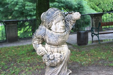 Female statue with fruit in Austria