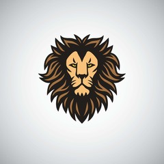 Lion Logo Template. Vector Illustration