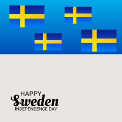 Obraz premium Sweden Independence day.