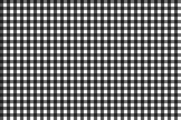 Pattern for black and grey checkered tablecloth, seamless - 206935532
