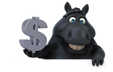 Fun horse - 3D Illustration