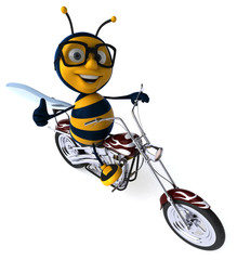 Fun bee - 3D Illustration