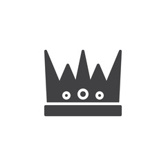 Royal crown vector icon. filled flat sign for mobile concept and web design. King Crown solid icon. Symbol, logo illustration. Pixel perfect vector graphics