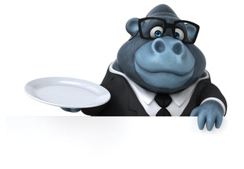 Fun gorilla - 3D Illustration