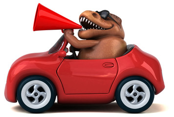 Fun Trex - 3D Illustration © Julien Tromeur