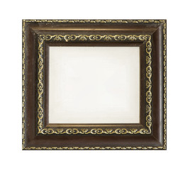 vintage picture frame isolated
