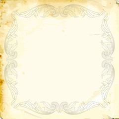 Vector baroque of vintage elements for design. 