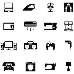 home appliance icon set