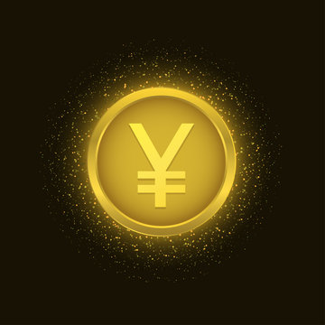 Golden Yen Coin