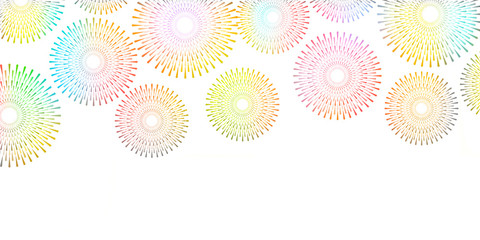 花火　夏　暑中お見舞い　背景 