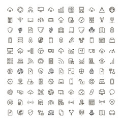 Data flat icon