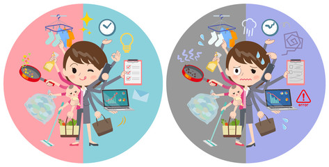 Gray suit business women_mulch task switch