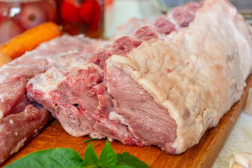 Meat, raw pork, fillet