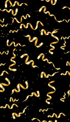 Obraz premium Gold celebration seamless pattern.