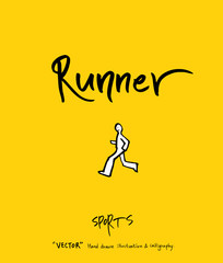 스포츠 포스터 / 손으로 그린 스포츠 그림