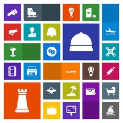 Modern, simple, colorful vector icon set with medical, game, sea, island, dentistry, cannon, drill, wind, king, cocktail, beach, truck, bar, drone, hat, repair, board, drink, delete, strategy icons