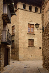 Fototapeta na wymiar streets and corners of the medieval village of Mirambel, Maestrazgo, Teruel province, Aragon,Spain