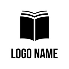 Book logo vector icon illustration
