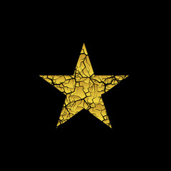 Golden broken star