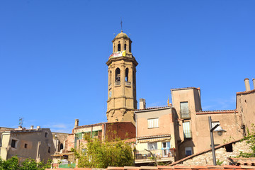 Fototapeta na wymiar Sant Pere Church of Calaf, Anoia, Barcelona ,province, Catalonia, Spain,