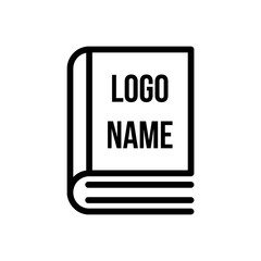 Book logo vector icon illustration
