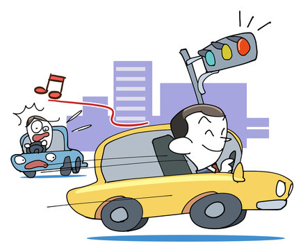 信号無視イラスト のストック写真 ロイヤリティフリーの画像 ベクター イラスト Adobe Stock