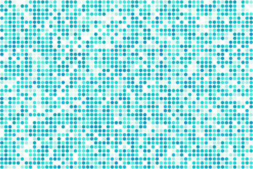 Abstract blue mosaic - vector background from circles