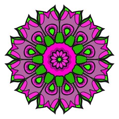 Vector mandala, Floral mandala. Oriental mandala. Vintage decorative elements. Vector illustration. It is super vector illustration.