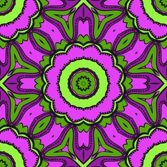 Decorative wallpaper for interior design. Modern geometric ornament. Seamless vector illustration